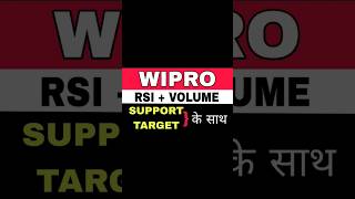 Wipro share latest news Wipro share today news Wipro share price target Wipro share buy kre ya hold [upl. by Seuqirdor]