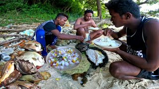 Ang mga sariwang huli😋 luto agad sa tabing dagat  CATCH AND COOK [upl. by Mima41]