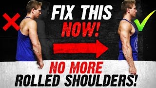 Fix Your Bad Posture Now  3 EASY FIXES YOU CAN DO ANYWHERE Rounded Shoulders amp Kyphosis [upl. by Irrep]