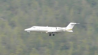 Bombardier Learjet 45 Landing  Ketchikan Airport [upl. by Goldfarb]