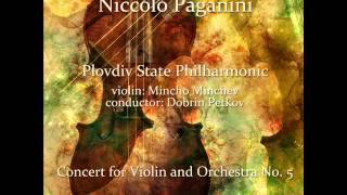 Niccolò Paganini Concert for Violin and Orchestra No 5 in A Minor [upl. by Aiclid]