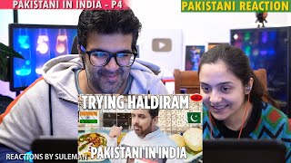 Pakistani Couple Reacts To Pakistani In India  Haldirams Food  Delhi Food  Masala Dosa  Bhel [upl. by Jeuz465]