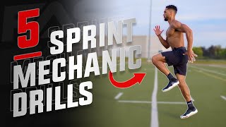 TOP 5 SPRINT MECHANIC DRILLS  SPEED TRAINING FOR ATHLETES [upl. by Kcirre]