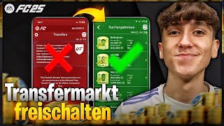 EAFC 25 WEBAPP TRANSFERMARKT FREISCHALTEN 🚨⚠️ SO GEHT ES [upl. by Nylloh]