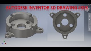 Autodesk Inventor Tutorial 353  Inventor 3d drawing tutorial  Inventor drawing Basics [upl. by Daile]