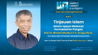 quotTinjauan Islam dalam Upaya Melawan Kemubaziran Panganquot  Prof Dr Sri Raharjo [upl. by Beauchamp735]