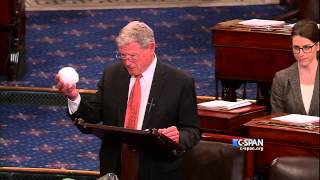 Sen James Inhofe ROK Snowball in the Senate CSPAN [upl. by Netti]