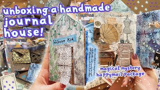 Unboxing a magical mystery package amp handmade journal [upl. by Ecyal]