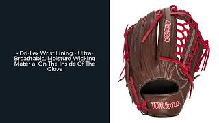 Review Wilson A1000 125quot Baseball Glove WTA10RB20KP92BR [upl. by Frost]