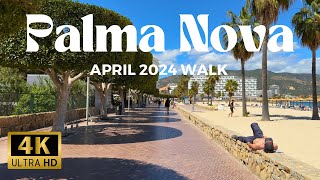 Palma Nova Afternoon Walk  2024 [upl. by Newol]