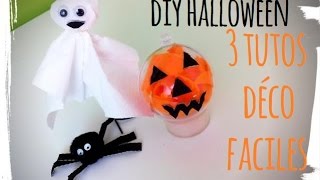 diy halloween 3 activités déco [upl. by Nnhoj]