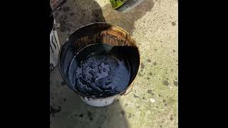 Homemade wood treatment creosote fencetreatment diy [upl. by Niven]