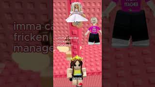 A Crazy Karen Threatened UsRoblox Storyroblox robloxstory robloxstorytime robloxshorts [upl. by Pooi]