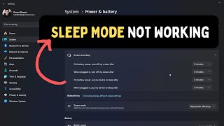 How to Fix Sleep Mode Not Working in Windows 11 [upl. by Sirovaj412]