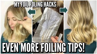 MORE FOIL HIGHLIGHTING TIPS My SPEEDY placement and folding HACKSPLUS toning howto and K18 Oil [upl. by Meakem]