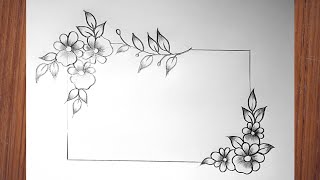 Flower Drawing  Easy Drawing  Flower Design Drawing 3 [upl. by Cotter155]