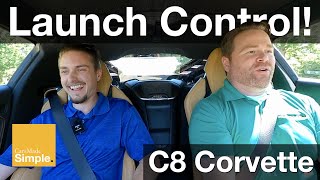 How To Perform Launch Control in C8 Corvette  First Time Reactions [upl. by Ludmilla384]