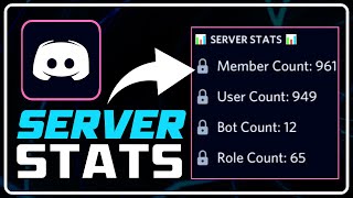 How to Add SERVER STATS BOT to Your DISCORD SERVER  Setup MEMBER COUNT BOT  Discord [upl. by Cousin191]