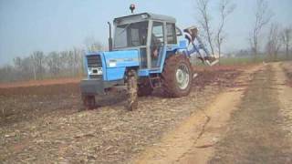 landini 7550 in aratura [upl. by Hbaruas]