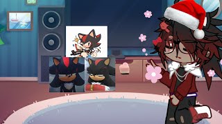 Sonic movie 1 reacts to shadow  ˗ˏˋᡣ𐭩 ﾟ｡⋆⚝ [upl. by Ahsoj]