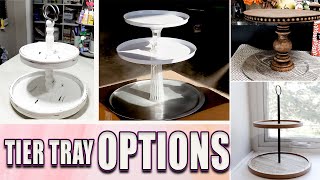 HOW TO DIY A TIERED TRAY  BUDGET FRIENDLY TIERED TRAYS [upl. by Lahsiv]