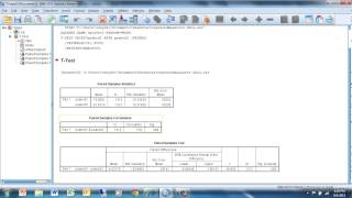 paired sample t test SPSS analysis example [upl. by Enymzaj]