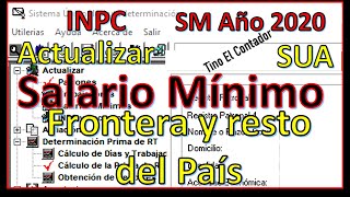 SM 2020 SALARIO FRONTERA Y RESTO DEL PAÍS LA TABLA DE SALARIOS MINIMOS SE ENCUENTRA DESACTUALIZADA [upl. by Belen]