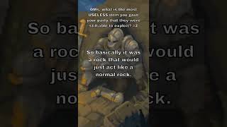 quotUselessquot Magic Items Rock of Falling dnd pathfinder shorts [upl. by Edrock]