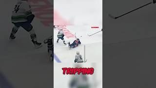 Draisaitl couldn’t stop falling 🤣 Oilers Canucks NHL [upl. by Inalak]