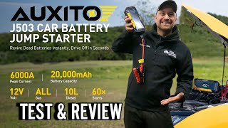 AUXITO 6000A Jump Starter Pack Test amp Review [upl. by Nimesh]