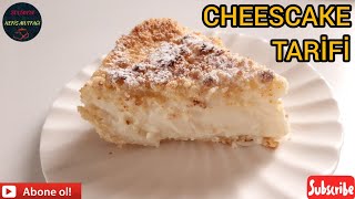 CHEESECAKE TATLI TARİFİ  ÇİZKEK TARİFİ [upl. by Wolbrom]