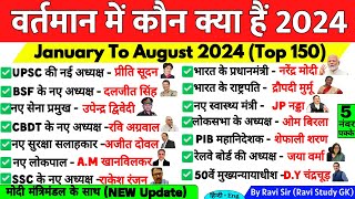 वर्तमान में कौन क्या है 2024  vartman me kon kya hai 2024  Current affairs 2024 Wartman mein kaun [upl. by Sainana737]