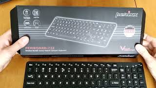 Perixx PERIBOARD 733B US Wireless Backlit Keyboard Review compact and easy to get used to [upl. by Keelia356]