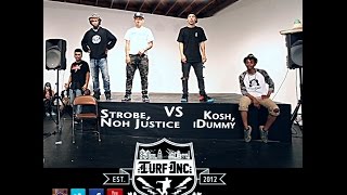 TURFinc 12  Kosh amp iDummy vs Strobe amp Noh Justice FINAL  2nd Annual Anniversary Dance Battle Jam [upl. by Nnahtur]