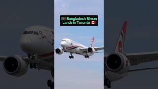 Biman lands in Canada 🇧🇩 Biman Bangladesh Airlines Dhaka to Toronto Flight  Bangladesh Edit [upl. by Navis]