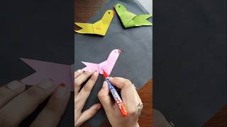 Cute 🐦 Bird Crafting with paper for kids ArasEasyArt easycraft papercraft diy [upl. by Eiromem]