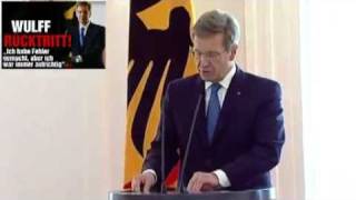 Christian Wulff RÜCKTRITT amp Angela Merkel Reaktion 1722012 [upl. by Lemal]