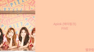 Lyrics가사 Apink 에이핑크  FIVE [upl. by Dorran]