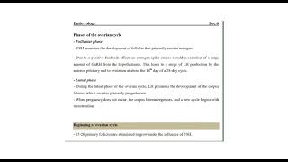 Lec 8 The ovarian cycle part 2 Dr Yasmin lateef [upl. by Barra]