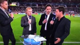 Giggs curls ball onto Scholes foot during interview [upl. by Mcnair]