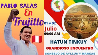 EL QUECHUA PABLO SALAS PRESIDENTE DEL CONACAMHI  PERÚ🇵🇪HOY 4 PM HS 👉🇵🇪 [upl. by Zantos]