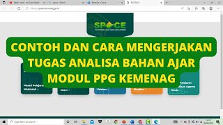 Contoh Tugas Analisa Bahan Ajar Modul PPG Daljab Kemenag dan Cara Mengerjakannya [upl. by Letrice283]