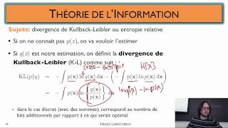 Apprentissage automatique 28  Formulation probabiliste  divergence KullbackLeibler [upl. by Pouncey]