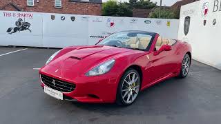 Ferrari California 2 Plus 2 Convertible in Rosso Corsa Red [upl. by Nalra]