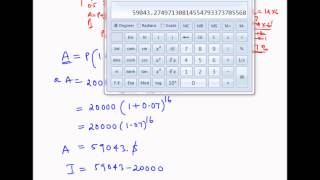 Compound Interest  Example 15  Half yearly compounding [upl. by Ordnasela765]