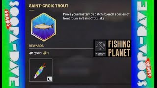 Fishing Planet SaintCroix Trout Mission Guide [upl. by Idnis74]