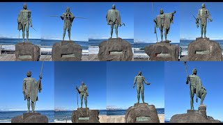 Bronze Statues of Guanche Menceyes Kings Tenerife Canary Islands [upl. by Trotter]