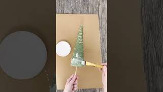 Make a Christmas Tree With String  Fabric Stiffener 😱🎄 [upl. by Inor]