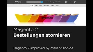 Magento2  Bestellung stornieren [upl. by Ashby]