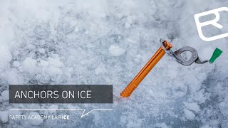 Anchors on ice Building Vthread and ice screw anchors – a guide – Tutorial 1418  LAB ICE [upl. by Anoit]